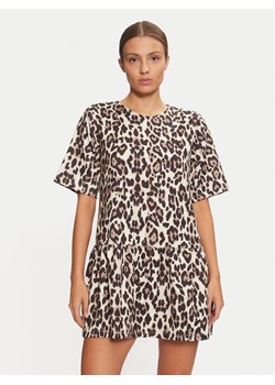 Gina Tricot Sukienka codzienna 24447 Brązowy Regular Fit ze sklepu MODIVO w kategorii Sukienki - zdjęcie 182624778