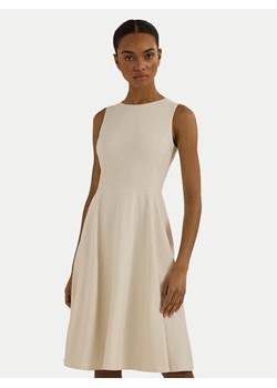 LAUREN RALPH LAUREN Sukienka codzienna 250851951004 Écru Regular Fit ze sklepu MODIVO w kategorii Sukienki - zdjęcie 182624838