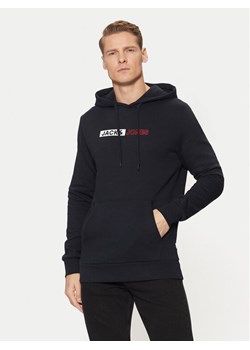 Jack&Jones Bluza 12233599 Granatowy Regular Fit ze sklepu MODIVO w kategorii Bluzy męskie - zdjęcie 182624866