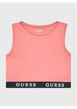 Guess Top J2YI34 KABR0 Różowy Slim Fit ze sklepu MODIVO w kategorii Bluzki dziewczęce - zdjęcie 182624907