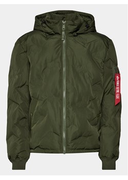Alpha Industries Kurtka przejściowa Logo 108107 Zielony Regular Fit ze sklepu MODIVO w kategorii Kurtki męskie - zdjęcie 182625299