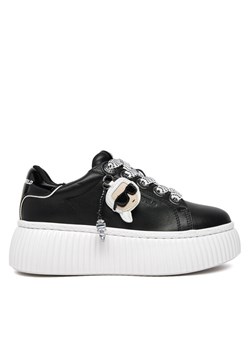 KARL LAGERFELD Sneakersy Krepper Lo KL42376T Czarny ze sklepu MODIVO w kategorii Buty sportowe damskie - zdjęcie 182625407