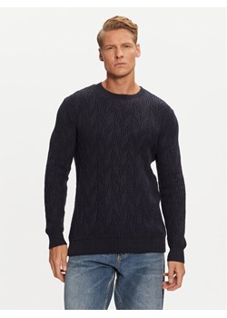 Guess Sweter M4BR19 Z3HD1 Granatowy Regular Fit ze sklepu MODIVO w kategorii Swetry męskie - zdjęcie 182625419