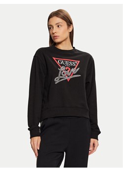 Guess Bluza W5RQ04 KB683 Czarny Regular Fit ze sklepu MODIVO w kategorii Bluzy damskie - zdjęcie 182625448
