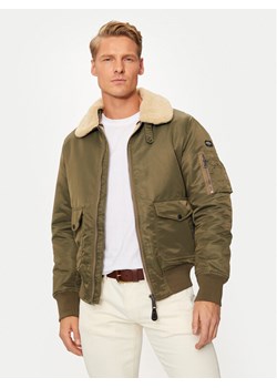 SCHOTT N.Y.C. Kurtka bomber OHARARS Zielony Regular Fit ze sklepu MODIVO w kategorii Kurtki męskie - zdjęcie 182625458