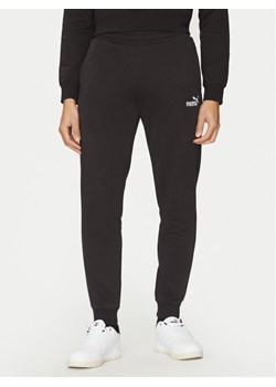 Puma Spodnie dresowe Ess No. 1 Logo 682608 Czarny Regular Fit ze sklepu MODIVO w kategorii Spodnie męskie - zdjęcie 182625478