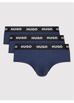 Hugo Komplet 3 par slipów Hipbrief 50469763 Granatowy ze sklepu MODIVO w kategorii Majtki męskie - zdjęcie 182625726
