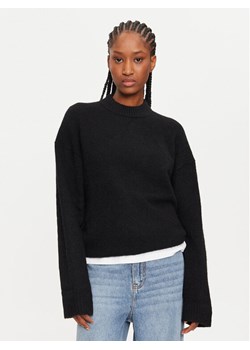 Calvin Klein Sweter Textured Loose Sweater J20J224636 Czarny Regular Fit ze sklepu MODIVO w kategorii Swetry damskie - zdjęcie 182625758
