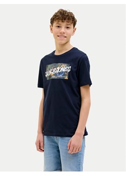 Jack&Jones Junior T-Shirt Hawaii 12269916 Granatowy Standard Fit ze sklepu MODIVO w kategorii T-shirty chłopięce - zdjęcie 182625995