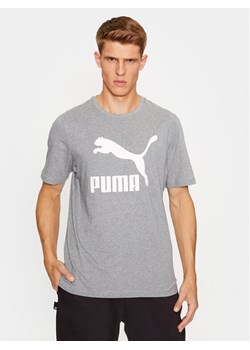 Puma T-Shirt Classics Logo 530088 Szary Regular Fit ze sklepu MODIVO w kategorii T-shirty męskie - zdjęcie 182626005