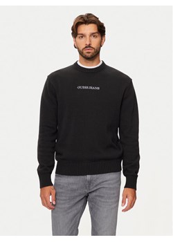 Guess Jeans Sweter M4BR31 Z3HM1 Czarny Regular Fit ze sklepu MODIVO w kategorii Swetry męskie - zdjęcie 182626006