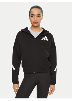 adidas Bluza Z.N.E. JC5392 Czarny Loose Fit ze sklepu MODIVO w kategorii Bluzy damskie - zdjęcie 182626016