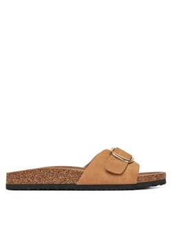 JENNY Klapki LB-P1598-YLD Brązowy ze sklepu MODIVO w kategorii Klapki damskie - zdjęcie 182626037