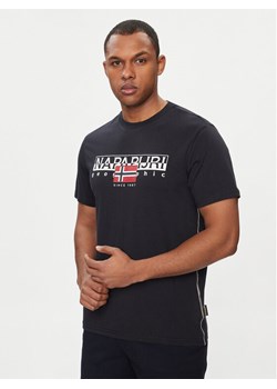 Napapijri T-Shirt S-Aylmer NP0A4HTO Czarny Regular Fit ze sklepu MODIVO w kategorii T-shirty męskie - zdjęcie 182626038