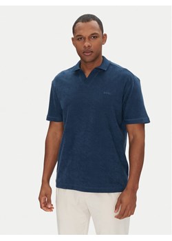 BOSS Polo Pe_Doubletowel 50539869 Granatowy Relaxed Fit ze sklepu MODIVO w kategorii T-shirty męskie - zdjęcie 182626158