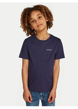 Calvin Klein Jeans T-Shirt IU0IU00683 Granatowy Regular Fit ze sklepu MODIVO w kategorii Bluzki dziewczęce - zdjęcie 182626278