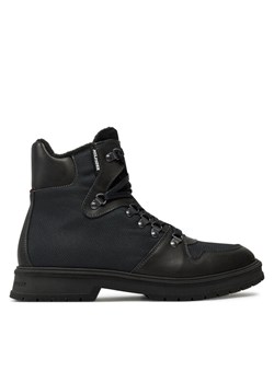 Tommy Hilfiger Trzewiki Hilfiger Warm Cordura Mix Boot FM0FM05180 Czarny ze sklepu MODIVO w kategorii Buty zimowe męskie - zdjęcie 182626285