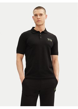 KARL LAGERFELD Polo 745400 552235 Czarny Slim Fit ze sklepu MODIVO w kategorii T-shirty męskie - zdjęcie 182626289