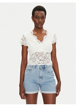 Morgan Bluzka 241-DANSA Écru Slim Fit ze sklepu MODIVO w kategorii Bluzki damskie - zdjęcie 182626348
