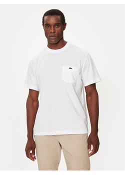 Lacoste T-Shirt TH2827 Biały Regular Fit ze sklepu MODIVO w kategorii T-shirty męskie - zdjęcie 182626436