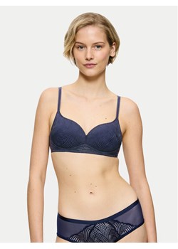 Triumph Biustonosz z fiszbiną Delightful Spotlight 10219875 Granatowy ze sklepu MODIVO w kategorii Biustonosze - zdjęcie 182626499