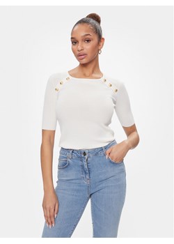 Luisa Spagnoli Bluzka Contralto 58230 Biały Slim Fit ze sklepu MODIVO w kategorii Bluzki damskie - zdjęcie 182626687
