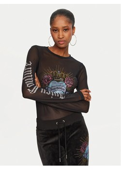 Juicy Couture Bluzka Scared Heart JCBCT224836 Czarny Regular Fit ze sklepu MODIVO w kategorii Bluzki damskie - zdjęcie 182626706