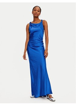 Please Sukienka koktajlowa A12NXO6000 Niebieski Slim Fit ze sklepu MODIVO w kategorii Sukienki - zdjęcie 182626746