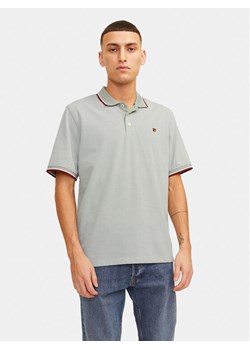 Jack&Jones Polo Bluwin 12169064 Szary Regular Fit ze sklepu MODIVO w kategorii T-shirty męskie - zdjęcie 182626756