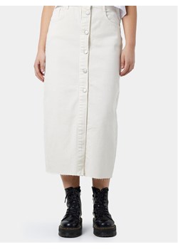 Noisy May Spódnica jeansowa Sira 27029410 Écru Regular Fit ze sklepu MODIVO w kategorii Spódnice - zdjęcie 182626775
