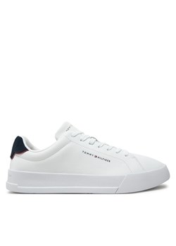 Tommy Hilfiger Sneakersy Th Court Lth Detail Ess FM0FM05367 Biały - id: 0000304423420 - marki Tommy Hilfiger - 182626809 Tommy Hilfiger Sneakersy Th Court Lth Detail Ess FM0FM05367 Biały ze sklepu MODIVO w kategorii Buty sportowe męskie - zdjęcie 182626809