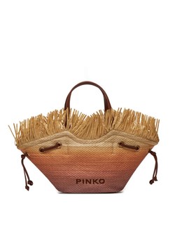 Pinko Torebka Pagoda Small Shopper . PE 24 PLTT 102910 A1R6 Beżowy ze sklepu MODIVO w kategorii Torby letnie - zdjęcie 182626967