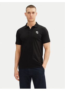 KARL LAGERFELD Polo 745710 500224 Czarny Regular Fit ze sklepu MODIVO w kategorii T-shirty męskie - zdjęcie 182627009