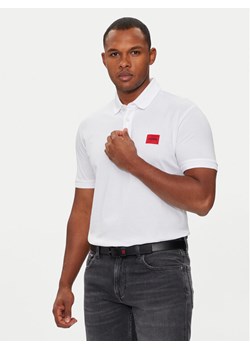 Hugo Polo Dereso222 50466202 Biały Slim Fit ze sklepu MODIVO w kategorii T-shirty męskie - zdjęcie 182627019