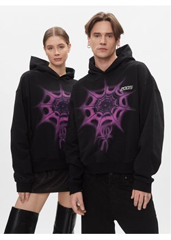 2005 Bluza Unisex Airbrush Czarny Relaxed Fit ze sklepu MODIVO w kategorii Bluzy męskie - zdjęcie 182627046
