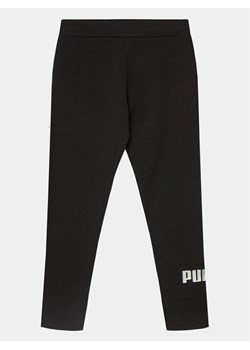 Puma Legginsy Ess+ Logo 846960 Czarny Tight Fit ze sklepu MODIVO w kategorii Spodnie dziewczęce - zdjęcie 182627078