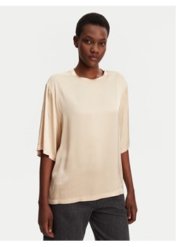 ViCOLO Bluzka TD0013 Beżowy Relaxed Fit ze sklepu MODIVO w kategorii Bluzki damskie - zdjęcie 182627205