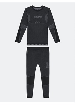 Viking Komplet bielizny termoaktywnej Riko Kids Set 500/14/3030/09 Czarny Skinny Fit ze sklepu MODIVO w kategorii Bielizna termoaktywna - zdjęcie 182627245