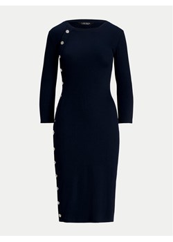 Lauren Ralph Lauren Sukienka codzienna 250940561001 Granatowy Slim Fit ze sklepu MODIVO w kategorii Sukienki - zdjęcie 182627379