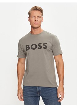 Boss T-Shirt Thinking 1 50481923 Szary Regular Fit ze sklepu MODIVO w kategorii T-shirty męskie - zdjęcie 182627435