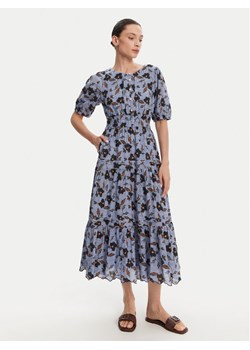 Pepe Jeans Sukienka letnia Eva PL953695 Błękitny Regular Fit ze sklepu MODIVO w kategorii Sukienki - zdjęcie 182627469