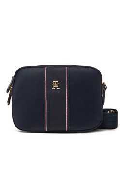 Tommy Hilfiger Torebka Poppy Camera Bag Corp AW0AW17230 Granatowy ze sklepu MODIVO w kategorii Listonoszki - zdjęcie 182627558