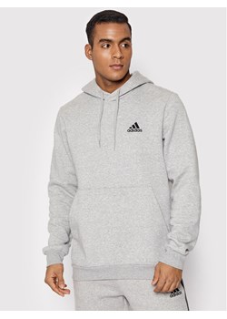 adidas Bluza Essentials H12213 Szary Regular Fit ze sklepu MODIVO w kategorii Bluzy męskie - zdjęcie 182627639