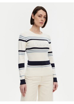 Guess Sweter W5GR18 Z2NQ2 Écru Slim Fit ze sklepu MODIVO w kategorii Swetry damskie - zdjęcie 182627666