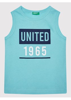 United Colors Of Benetton Top 3I1XCH003 Niebieski Regular Fit ze sklepu MODIVO w kategorii T-shirty chłopięce - zdjęcie 182627698