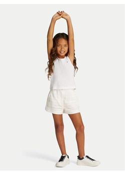 Tommy Hilfiger Top Essential KG0KG08588 D Biały Regular Fit ze sklepu MODIVO w kategorii Bluzki dziewczęce - zdjęcie 182627819