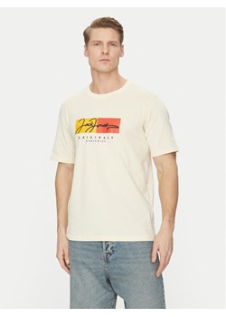 Jack&Jones T-Shirt Frederiksberg 12278266 Écru Regular Fit ze sklepu MODIVO w kategorii T-shirty męskie - zdjęcie 182627875
