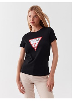 Guess T-Shirt W1YI1B I3Z14 Czarny Slim Fit ze sklepu MODIVO w kategorii Bluzki damskie - zdjęcie 182628065