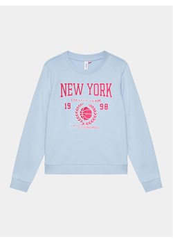 Vero Moda Girl Bluza 10291208 Błękitny Regular Fit ze sklepu MODIVO w kategorii Bluzy dziewczęce - zdjęcie 182628108
