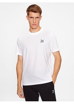 Puma T-Shirt Classics 535587 Biały Regular Fit ze sklepu MODIVO w kategorii T-shirty męskie - zdjęcie 182628175